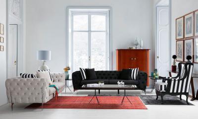 İstanbul Chester Ahşap Berjer Koltuk Takımı