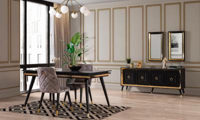 Palermo Siyah Yemek Odası