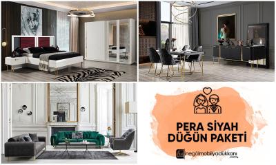 Petra Siyah Artdeco Düğün Paketi